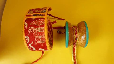 Medium Fine Tibetan Buddhist Damaru