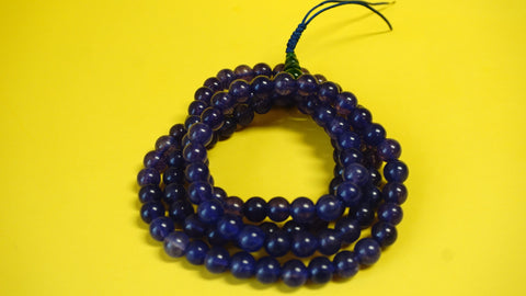 Large Purple Assorted Lapis Glass Mala