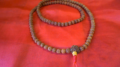 Medium Natural Rudraksha Seed Mala