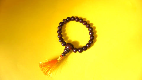Stretchable Red Sandelwood Wrist mala