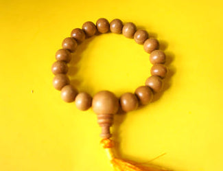 Yellow Sandelwood Wrist Mala