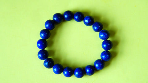 Stretchable Blue Sparkle Wrist Mala