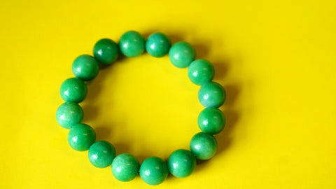 Green Sparkle Semi-Precious stone Wrist Mala