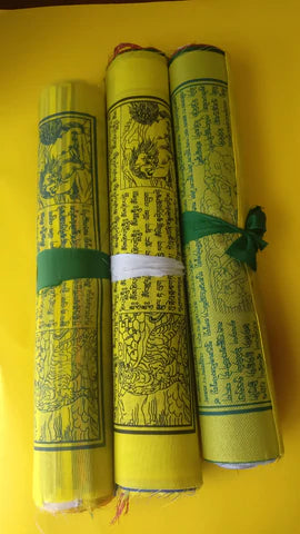 Large Buddhist Windhorse Prayers Flag