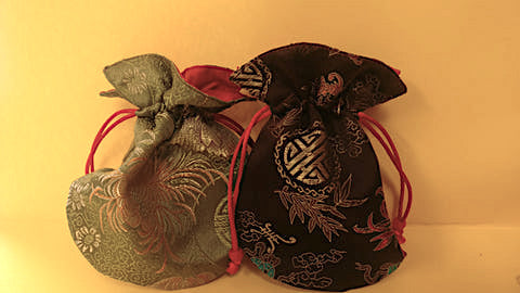 Short Drawstring Mala-type Bags