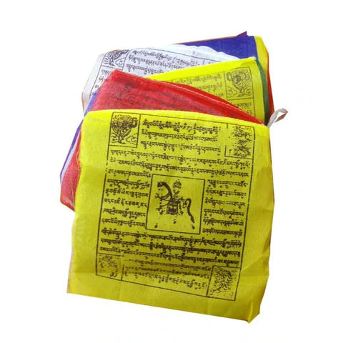 Large Buddhist Windhorse Prayers Flag