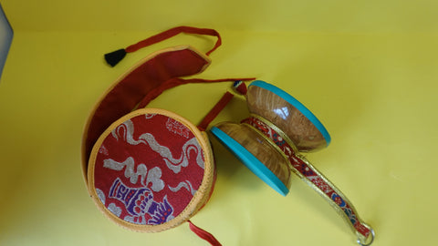 Fine Smaill Tibetan Buddhist Damaru