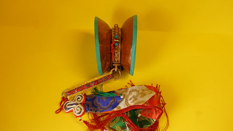 Large Fine Tibetan Buddhist Damaru