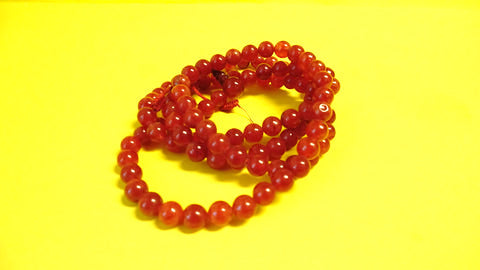 Red Assorted Glass Lapis Mala