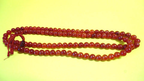 Red Assorted Glass Lapis Mala