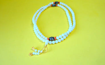 Small White Coral Smooth Beads