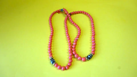 Small Red Coral Mala Bead