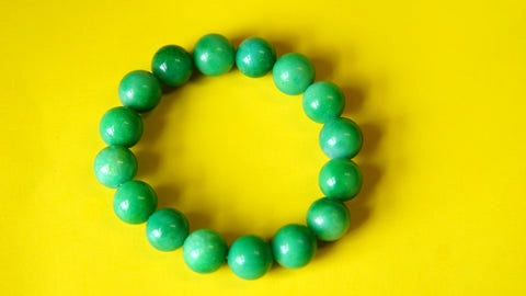 Green Sparkle Semi-Precious stone Wrist Mala