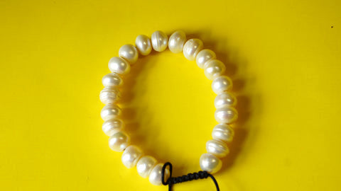 Adjustable White Bamboo Coral Smooth Round Beads